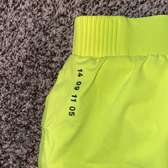 Nike workout shorts: neon yellow// size small// liner - Picture 3 of 4